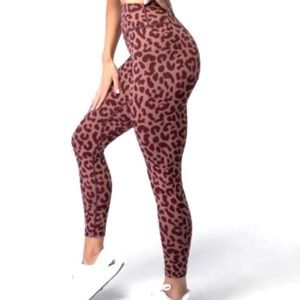 Balance Athletica Brown Cheetah Print Leggings